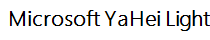 Microsoft YaHei Light